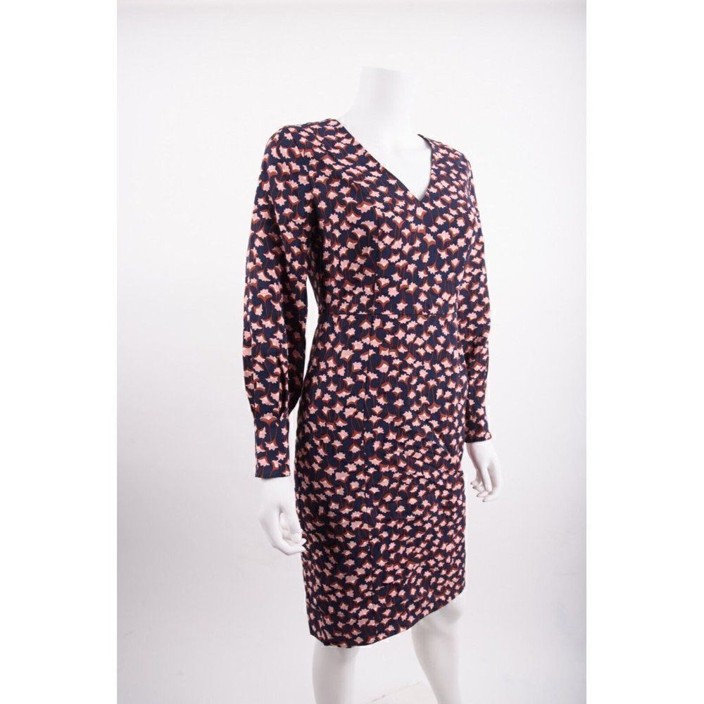 Boden Womens Hannah Pencil Sheath Dress UK 8P US 4P Petite Navy Pink Floral NWT - Picture 2 of 6